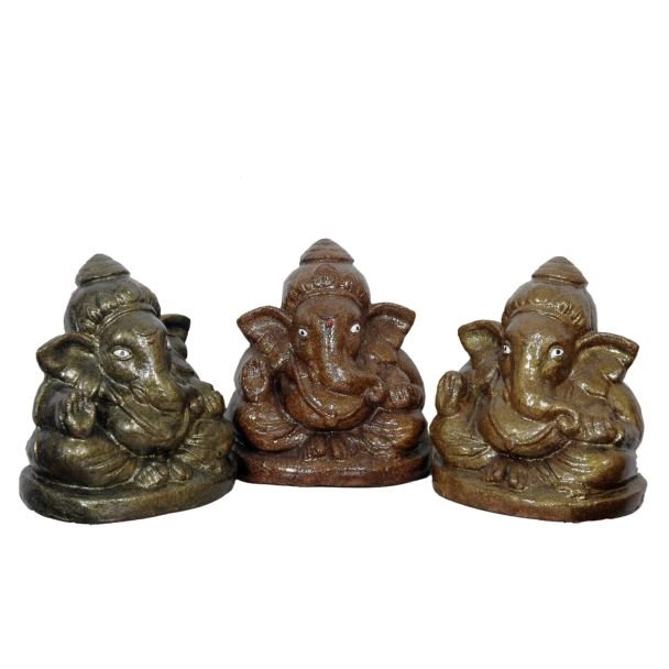 Ganesh Ji Statue Set (Set of 3)